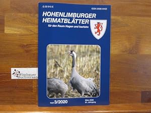 Bild des Verkufers fr Hohenlimburger Heimatbltter fr den Raum Hagen und Iserlohn. Heft Nr. 3 Mrz 2020, 81. Jahrgang zum Verkauf von Antiquariat im Kaiserviertel | Wimbauer Buchversand