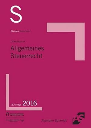 Immagine del venditore per Skript Allgemeines Steuerrecht venduto da AHA-BUCH