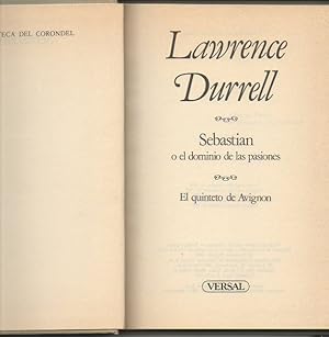 Imagen del vendedor de EL QUINTETO DE AVIGNON. I. SEBASTIAN O EL DOMINIO DE LAS PASIONES. a la venta por Librera Javier Fernndez