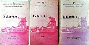 RELATÓRIO. CONTAS E ELEMENTOS ESTATÍSTICOS DO ANO DE 1942 [e 1943].