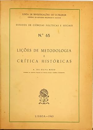 LIÇÕES DE METODOLOGIA E CRÍTICA HISTÓRICAS.