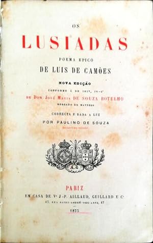 Bild des Verkufers fr OS LUSIADAS. zum Verkauf von Livraria Castro e Silva
