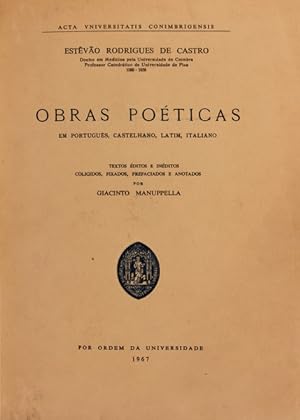 Seller image for OBRAS POTICAS EM PORTUGUS, CASTELHANO, LATIM, ITALIANO. for sale by Livraria Castro e Silva