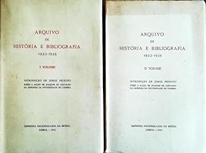 ARQUIVO DE HISTÓRIA E BIBLIOGRAFIA 1923-1926.