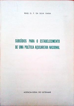 Bild des Verkufers fr SUBSDIOS PARA O ESTABELECIMENTO DE UMA POLTICA AUCAREIRA NACIONAL. zum Verkauf von Livraria Castro e Silva