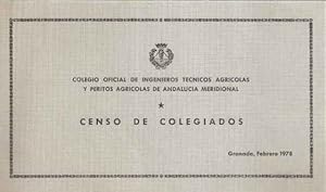 Image du vendeur pour Censo de colegiados mis en vente par SOSTIENE PEREIRA