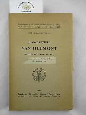 Jean-Baptiste van Helmont : philosophie par le feu.
