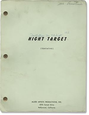 Image du vendeur pour Footsteps in the Night [Night Target] (Original screenplay for the 1957 film) mis en vente par Royal Books, Inc., ABAA