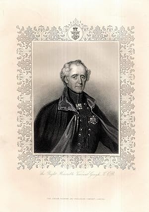 Seller image for The Right Honorable Viscount Gough K.C.B. Stahlstich-Portrt von Hall nach Jackson. for sale by Antiquariat Dennis R. Plummer