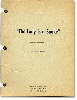 Bild des Verkufers fr The Snake Woman [The Lady is a Snake] (Original screenplay for the 1961 film) zum Verkauf von Royal Books, Inc., ABAA