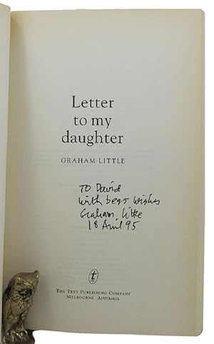LETTER TO MY DAUGHTER