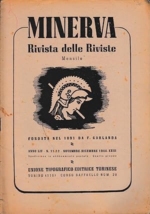 Minerva, rivista delle riviste. Periodico mensile, Volume LIV, 1944, n 11-12