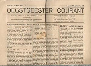 Oegstgeester Courant. 18, 25 mei 1945; 1, 13, 20, 27 juli 1945; 3, 10 augustus 1945; 21 & 28 sept...