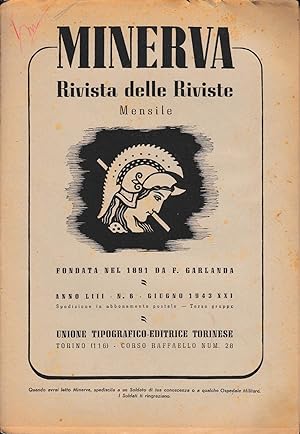 Minerva, rivista delle riviste. Periodico mensile, Volume LIII, 1943, n 6