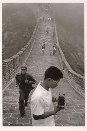 Vintage Camera Tourist Photographer Great Wall Of China Award Postcard
