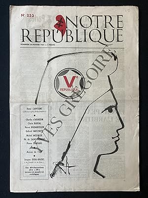 NOTRE REPUBLIQUE-N°253-VENDREDI 24 FEVRIER 1967