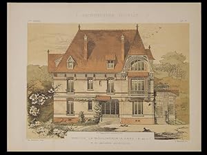 ANET, MANOIR LE BOULINGRIN -1904- PLANCHES ARCHITECTURE- JACOTIN