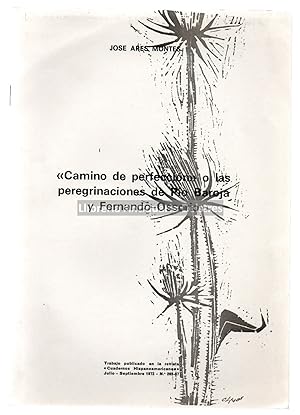 Immagine del venditore per Camino de perfeccin" o las peregrinaciones de Po Baroja y Fernando Ossorio. venduto da Llibreria Antiquria Delstres