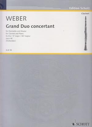 Grand Duo Concertant Op.48 for Clarinet and Piano