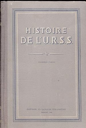 Seller image for Histoiere de L'U.R.S.S. Premire Partie for sale by Versandantiquariat Karin Dykes