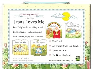 Seller image for Take-Along Treasury:Jesus Loves Me (Lift-a-Flap) (Leap Frog Lift-a-Flap Books, 4 board books in cardboard case) for sale by Sabra Books