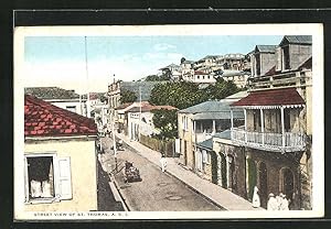 Postcard St. Thomas / A. V. I., Street View