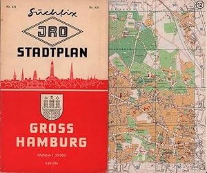 JRO Stadtplan Hamburg, mit Sehenswürdigkeiten und wichtigen Hinweisen. [Außentitel: "Suchfix JRO ...