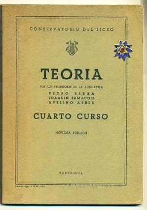 Seller image for TEORIA. CUARTO CURSO for sale by Ducable Libros