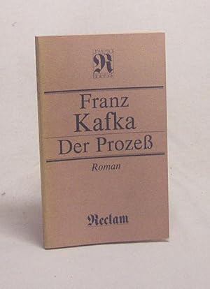 Immagine del venditore per Der Prozess : Roman / Franz Kafka venduto da Versandantiquariat Buchegger