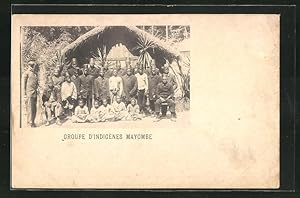 Ansichtskarte Mayombe, Groupe d`indigènes