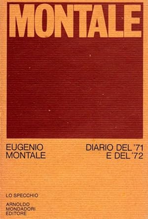 Immagine del venditore per Diario del '71 e del '72 venduto da Studio Bibliografico Marini