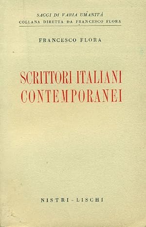 Bild des Verkufers fr Scrittori italiani contemporanei zum Verkauf von Studio Bibliografico Marini