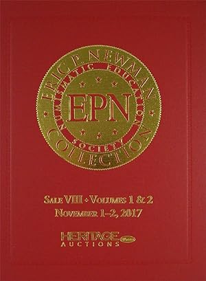 THE ERIC P. NEWMAN COLLECTION. SALE VIII VOLS. 1 & 2: COLONIAL AND US PAPER MONEY; Dark Red Cover...