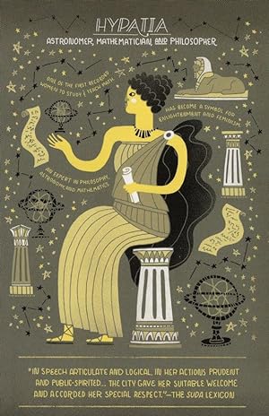 Hypatia Egyptian Astronomer Mathematician Philosopher Postcard