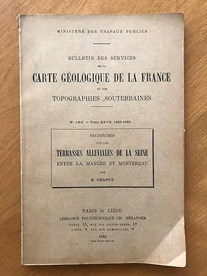 Bulletin des services de la Carte géologique de la france topographies souterraines . N°153. Tome...