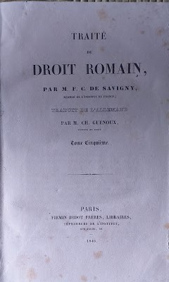 Immagine del venditore per Trait de Droit Romain,Tome V venduto da librisaggi