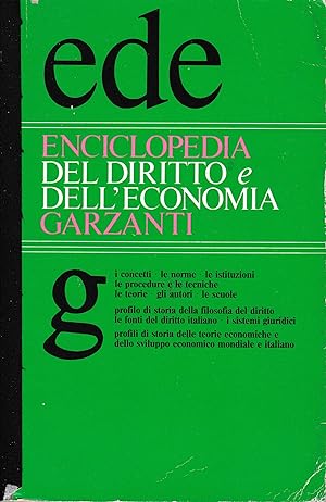 Enciclopedia del diritto e dell'economia Garzanti