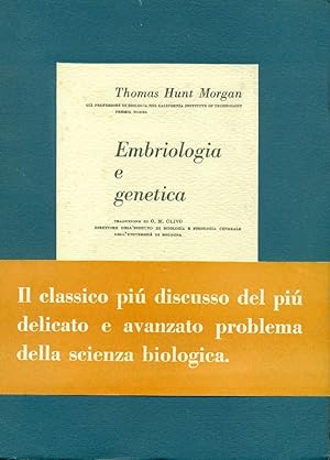 Bild des Verkufers fr Embriologia e genetica zum Verkauf von Studio Bibliografico Marini