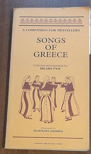 Imagen del vendedor de A COMPANION FOR TRAVELLERS SONGS OF GREECE a la venta por librisaggi