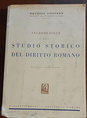 INTRODUZIONE ALLO STUDIO STORICO DEL DIRITTO ROMANO 1967