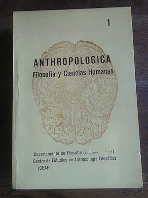 Imagen del vendedor de ANTHROPOLOGICA. Filosofía y Ciencias humanas 1, 1973 a la venta por Librería Páramo