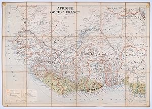 [West Africa] Afrique Occid[enta]le Franc[ai]se. Dressée par A. Meunier Géographe au Ministère de...