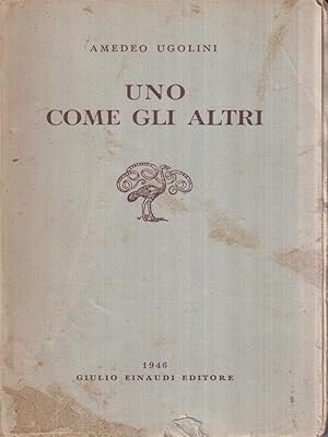 Immagine del venditore per Uno come gli altri venduto da Librodifaccia