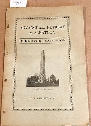 Seller image for Advance and Retreat to Saratoga Burgoyne Campaign for sale by Carydale Books