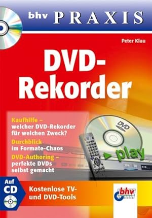 Image du vendeur pour DVD-Rekorder, m. CD-ROM. bhv Praxis mis en vente par Gerald Wollermann