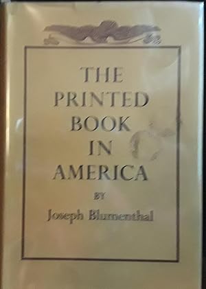 The Printed Book In America