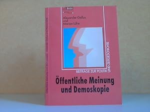 Bild des Verkufers fr ffentliche Meinung und Demoskopie zum Verkauf von Andrea Ardelt