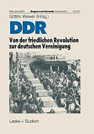 Bild des Verkufers fr DDR    Von der friedlichen Revolution zur deutschen Vereinigung (Gegenwartskunde - Sonderheft) zum Verkauf von Gabis Bcherlager
