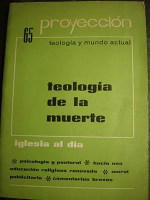 Imagen del vendedor de Proyeccin. Teologa y mundo actual. Num. 65. Teologa de la muerte a la venta por Librera Antonio Azorn