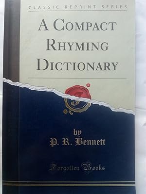 Seller image for A Compact Rhyming Dictionary (Classic Reprint) for sale by Versandantiquariat Jena